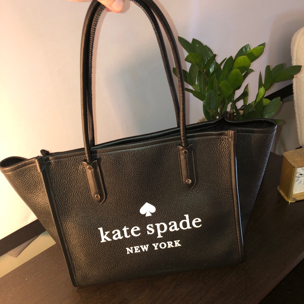 Kate Spade Black Pebbled Leather Tote
